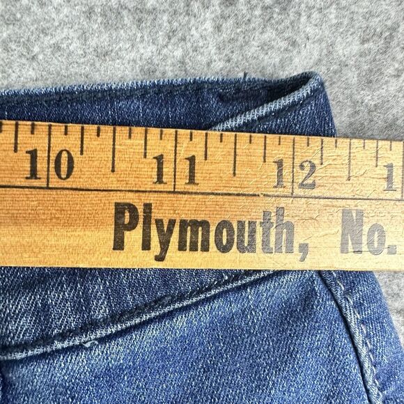 Gloria Vanderbilt X Christian Siriano Jean Shorts 26/2 Severn Patchwork Pleated - Picture 5 of 12